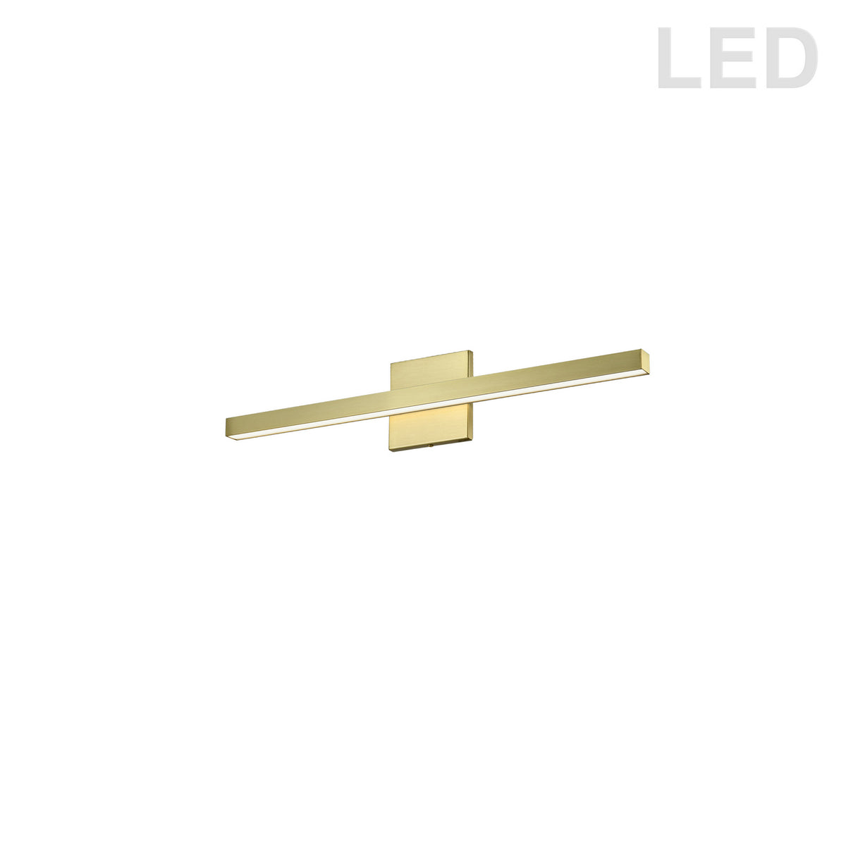 Barre d'éclairage de salle de bain Arandel 1 1/2", 23 3/4", Laiton vieilli – Dainolite