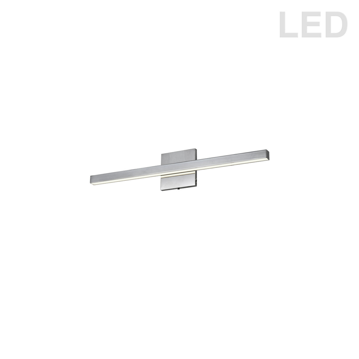 Barre d'éclairage de salle de bain Arandel 1 1/2", 23 3/4", Chrome poli – Dainolite