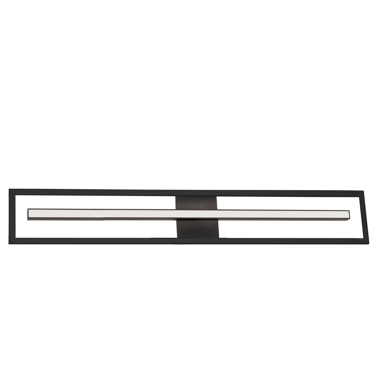 Barre d'éclairage de salle de bain Arandel 28 1/2", 1 1/2", Noir mat – Dainolite