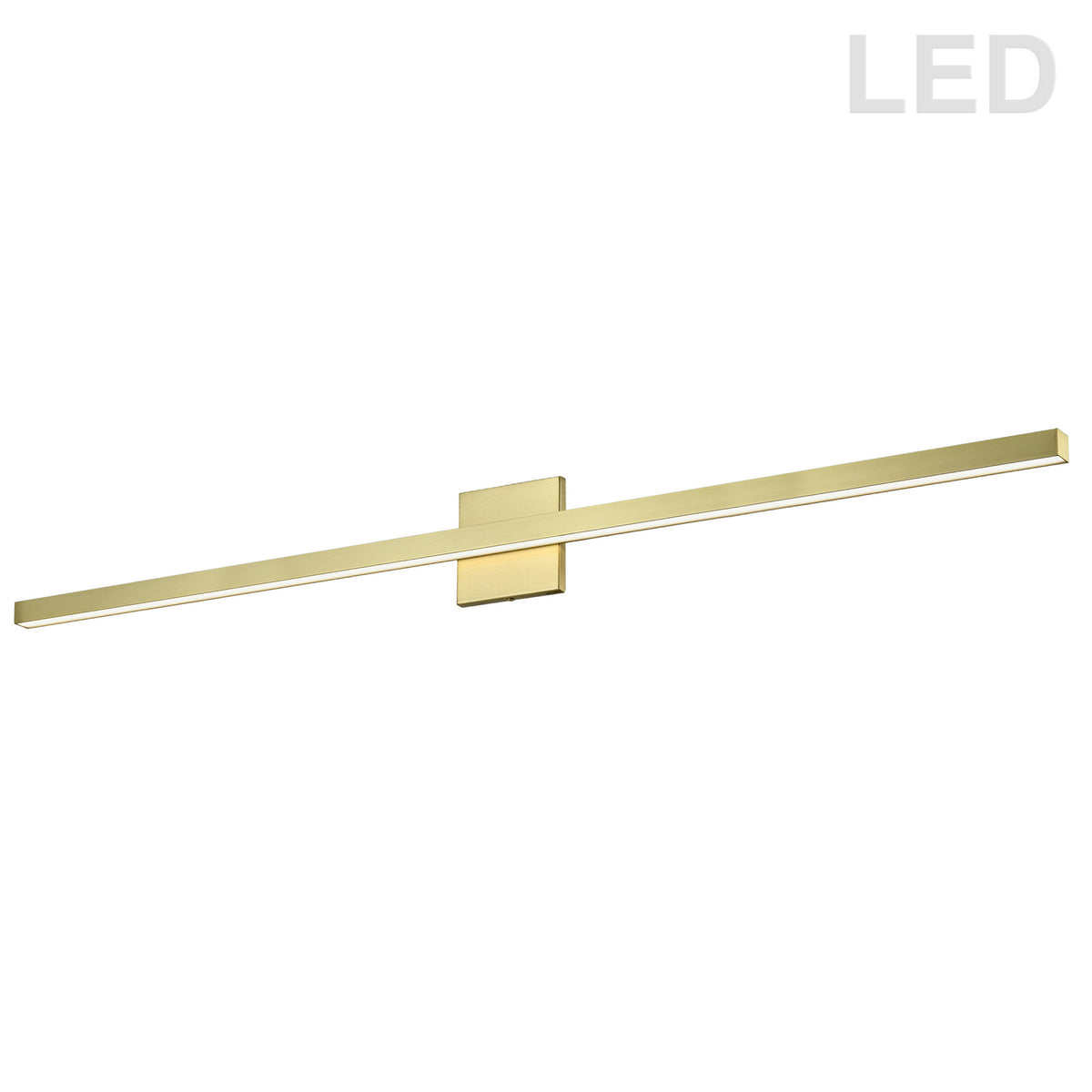 Barre d'éclairage de salle de bain Arandel 1 1/2", 47 1/2", Laiton vieilli – Dainolite