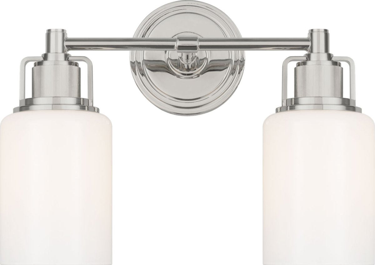 Luminaire de vanité Ashford - Nickel poli 13 1/2" by Visual Comfort Studio | Luminaires & cie