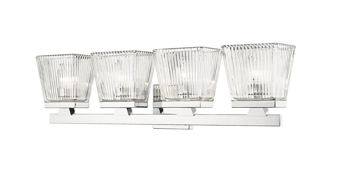 Luminaire de vanité Astor Chrome, Transparent, 29" – Z-Lite