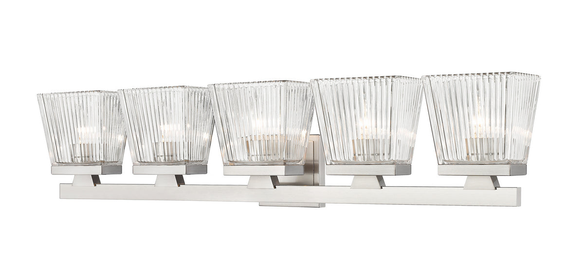 Luminaire de vanité Astor Nickel brossé, Transparent, 36" – Z-Lite