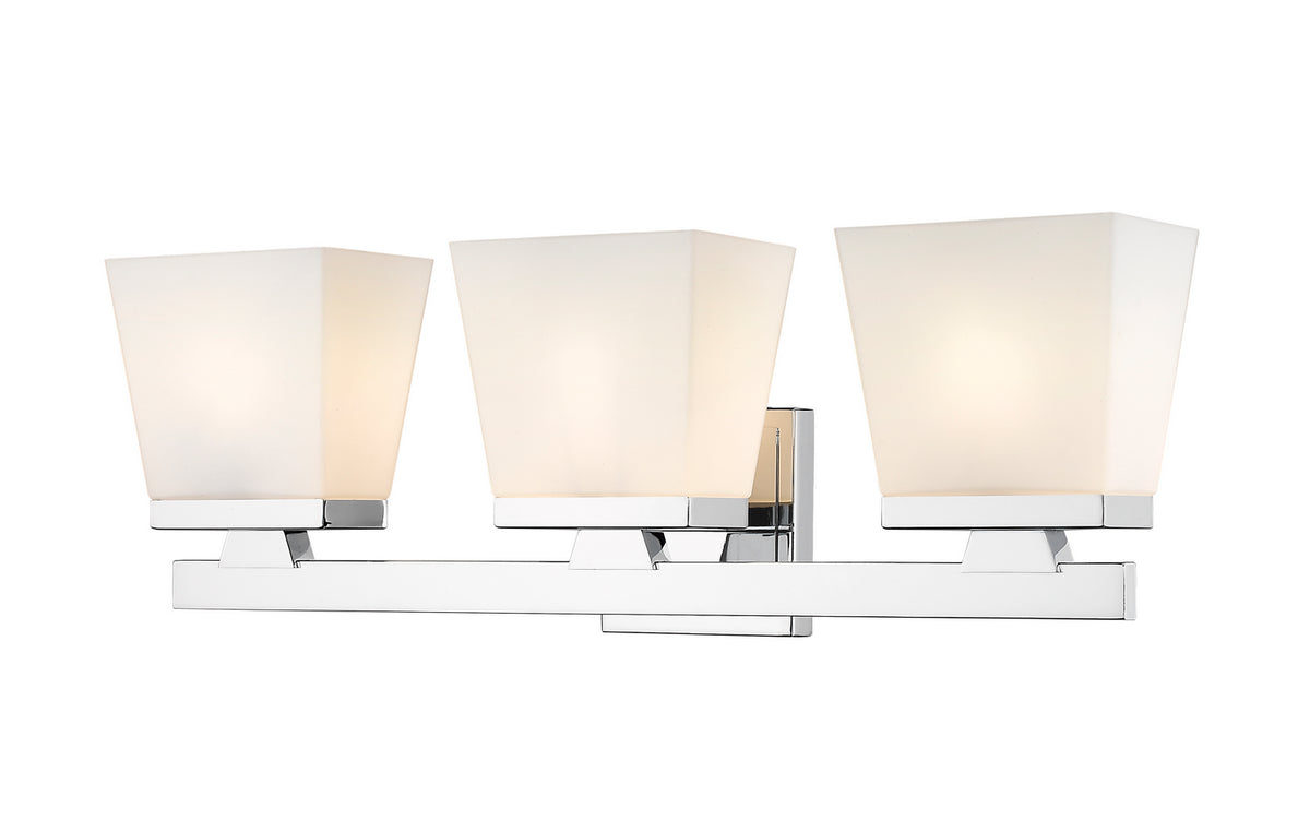 Luminaire de vanité Astor Chrome, Opale givrée, 23" – Z-Lite