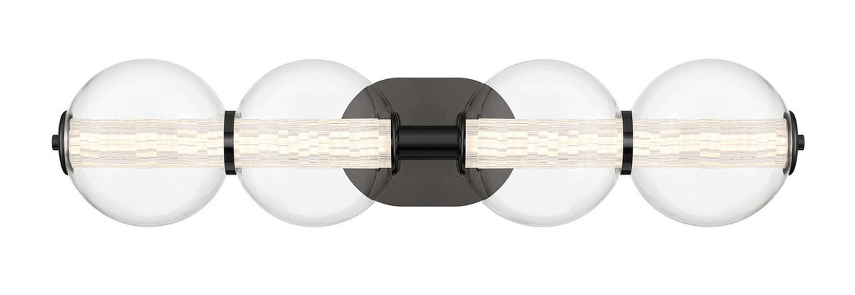 Luminaire de vanité Atomo Noir mat, 29 3/4" – Eurofase