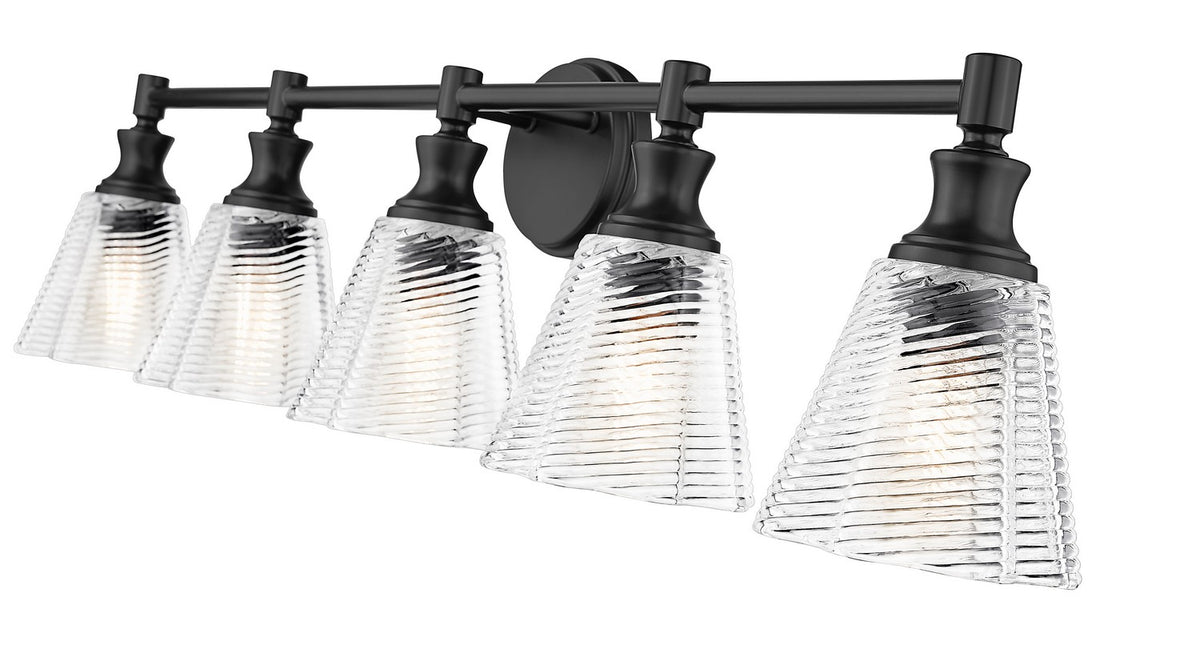 Luminaire de vanité Auden Noir mat, 39 3/4" – vue 4