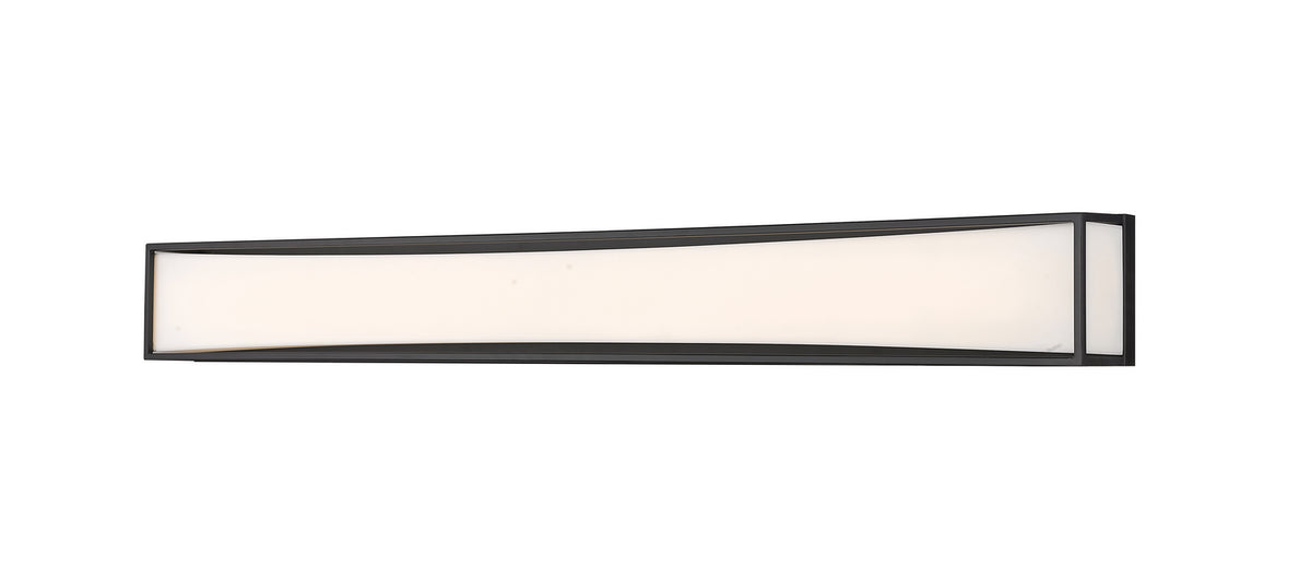 Barre d'éclairage de salle de bain Baden Noir mat, 46" – Z-Lite