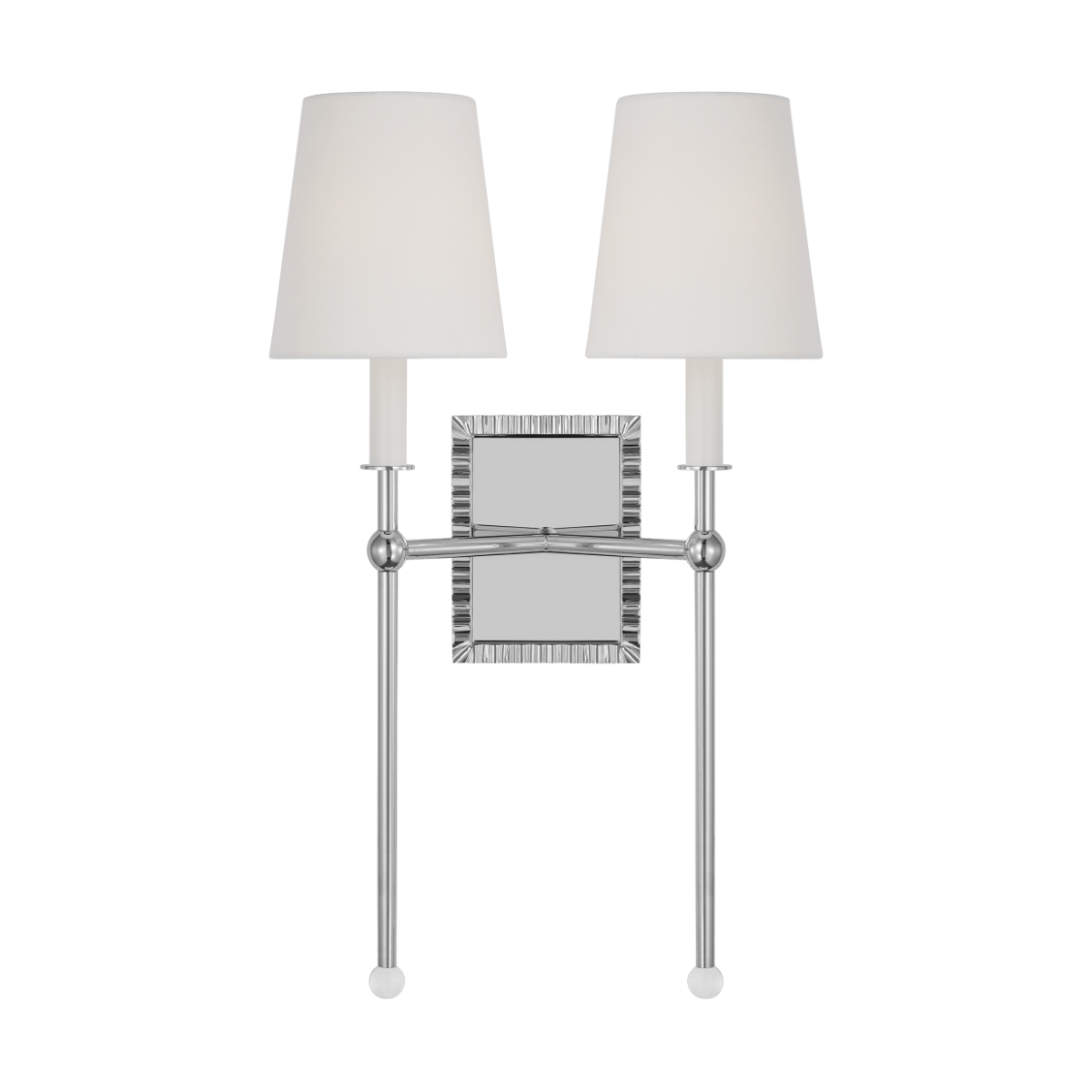 Luminaire de vanité Baxley - Nickel poli 13" by Visual Comfort Studio | Luminaires & cie