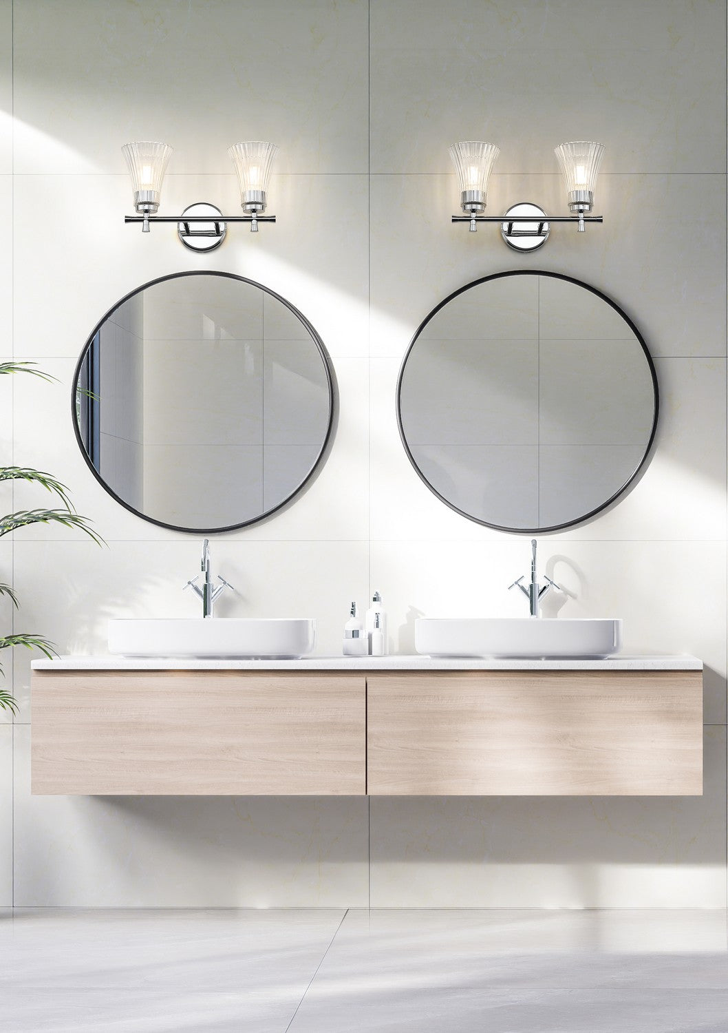 Luminaire de vanité Belle Chrome, 16" – vue 7