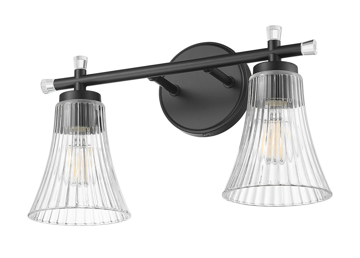 Luminaire de vanité Belle Noir mat, 16" – vue 5