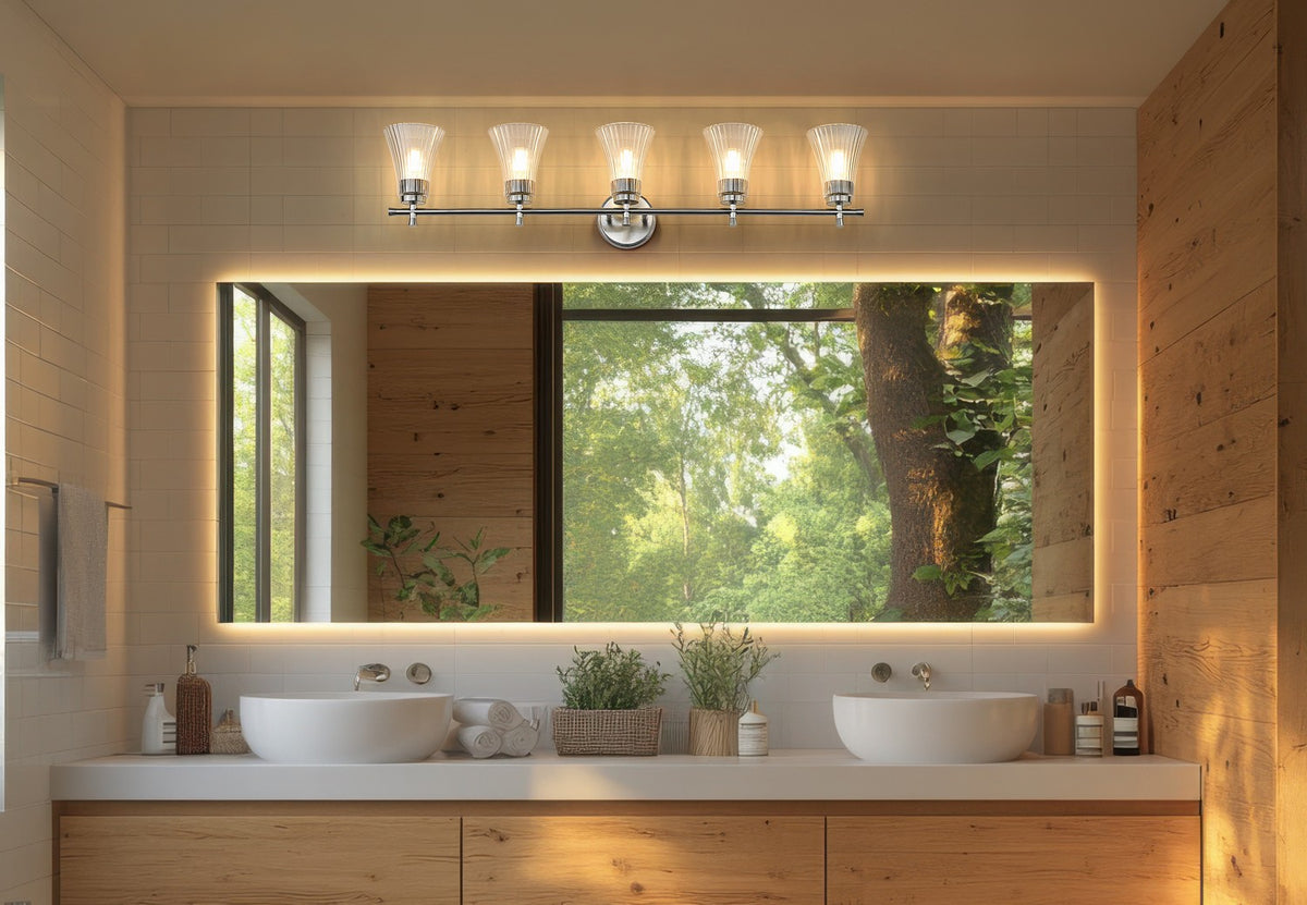 Luminaire de vanité Belle Nickel brossé, 42" – vue 6