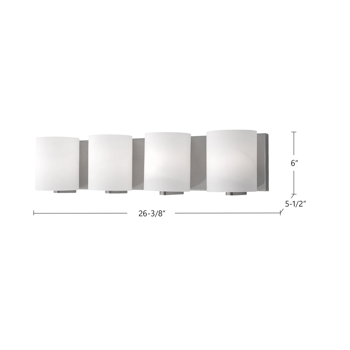 Luminaire de vanité Bridgewater Chrome, 25 1/4" – vue 3