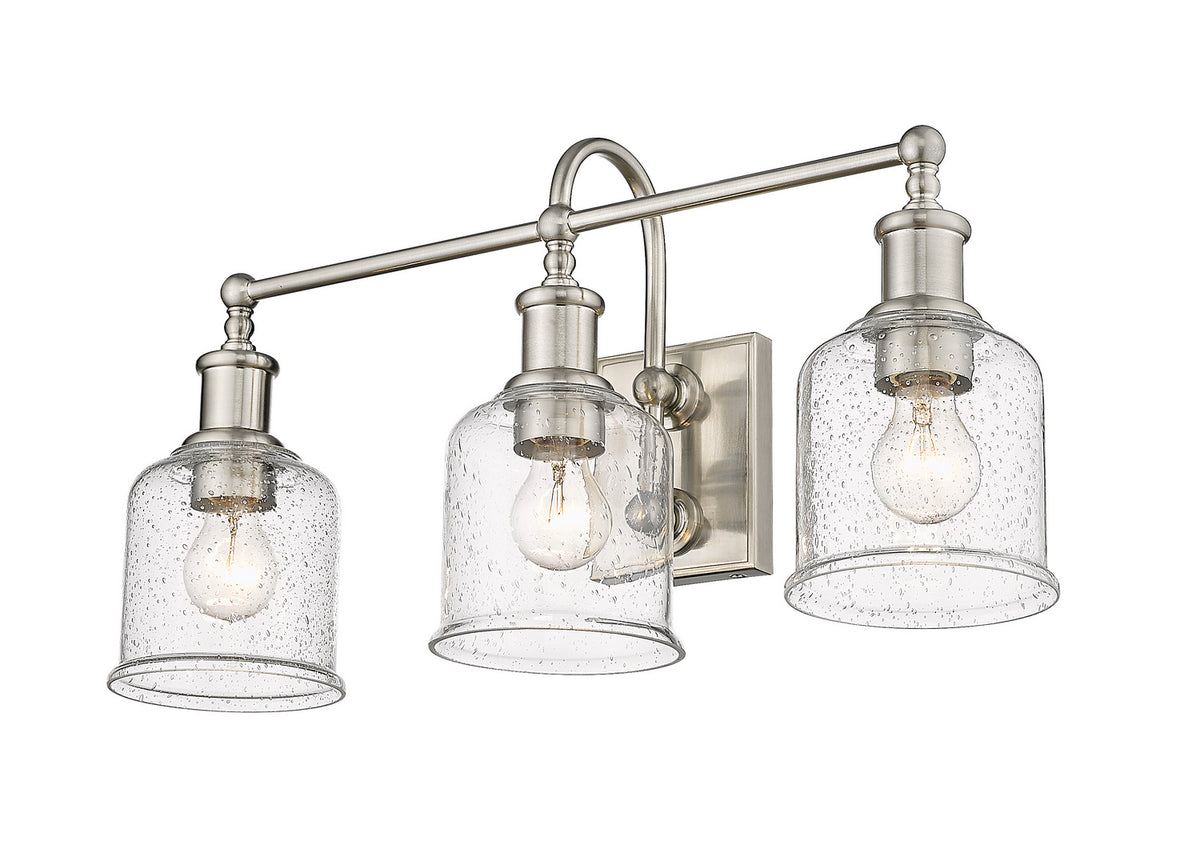 Luminaire de vanité Bryant Nickel brossé, Grené transparent, 24" – Z-Lite