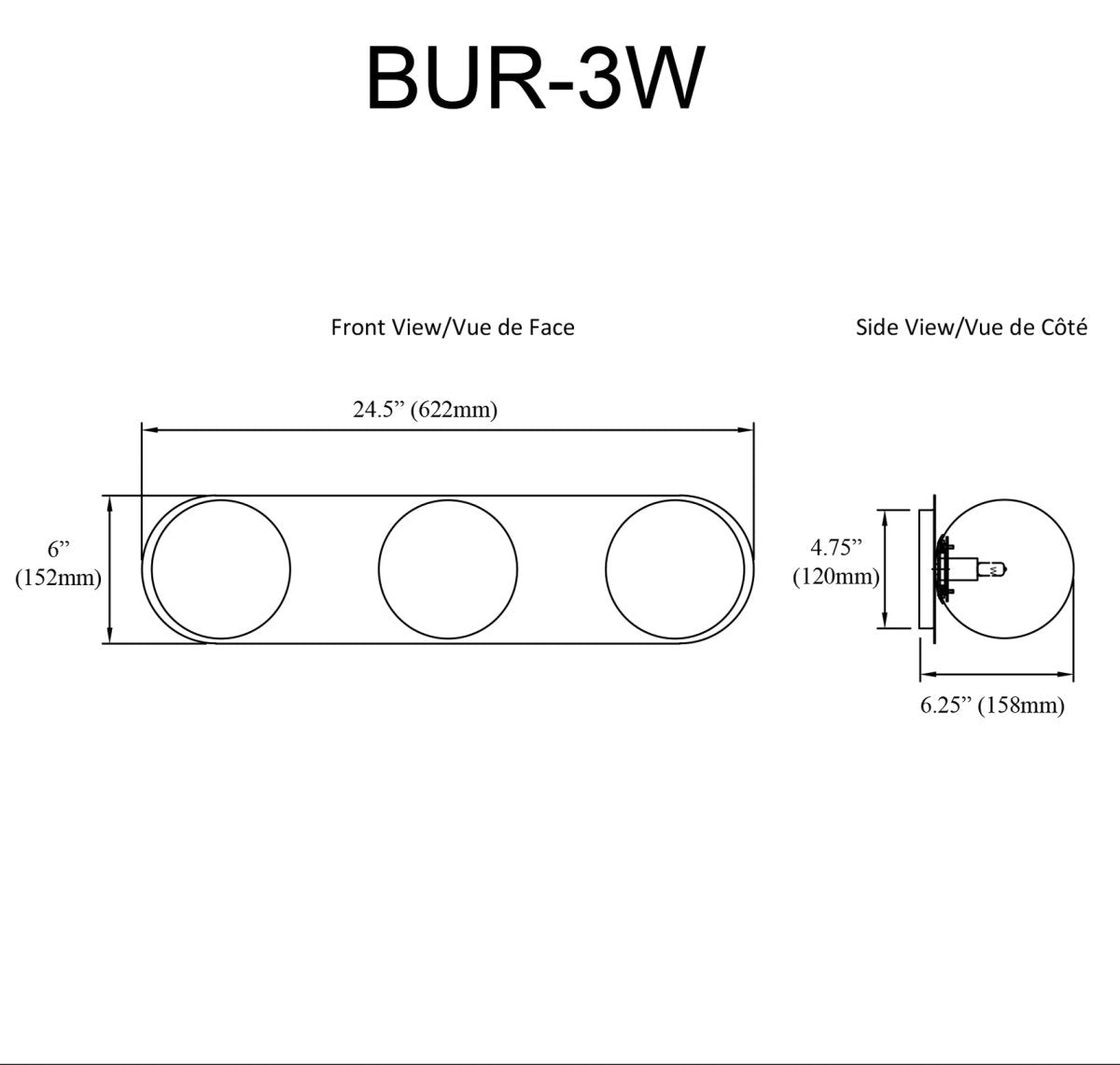 Luminaire de vanité Burlat - Laiton vieilli Blanc opal by Dainolite | Luminaires & cie