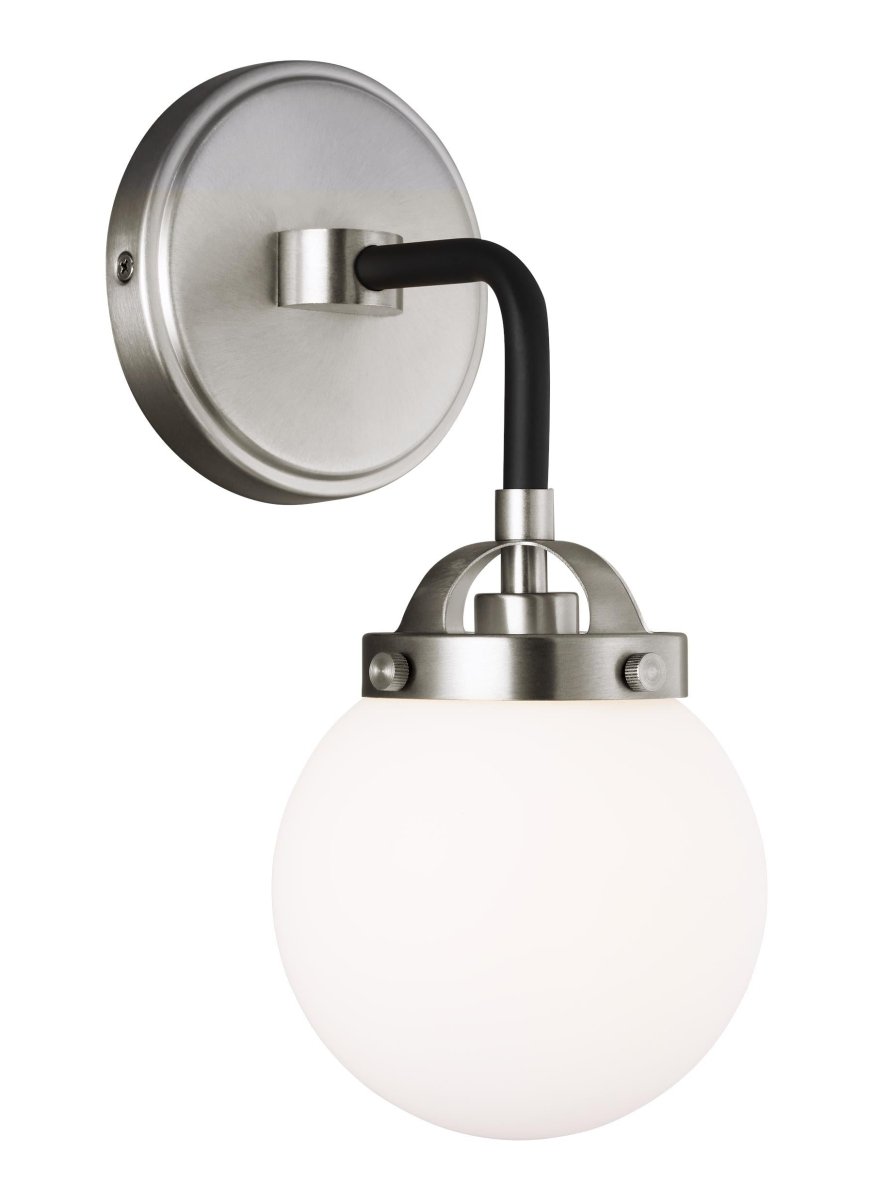 Luminaire de vanité Cafe - Nickel brossé 5 1/4" Ampoules non - incluses by Visual Comfort Studio | Luminaires & cie