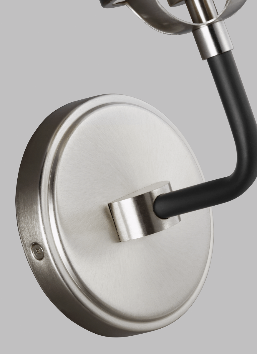 Luminaire de vanité Cafe - Nickel brossé 5 1/4" Ampoules DEL incluses by Visual Comfort Studio | Luminaires & cie