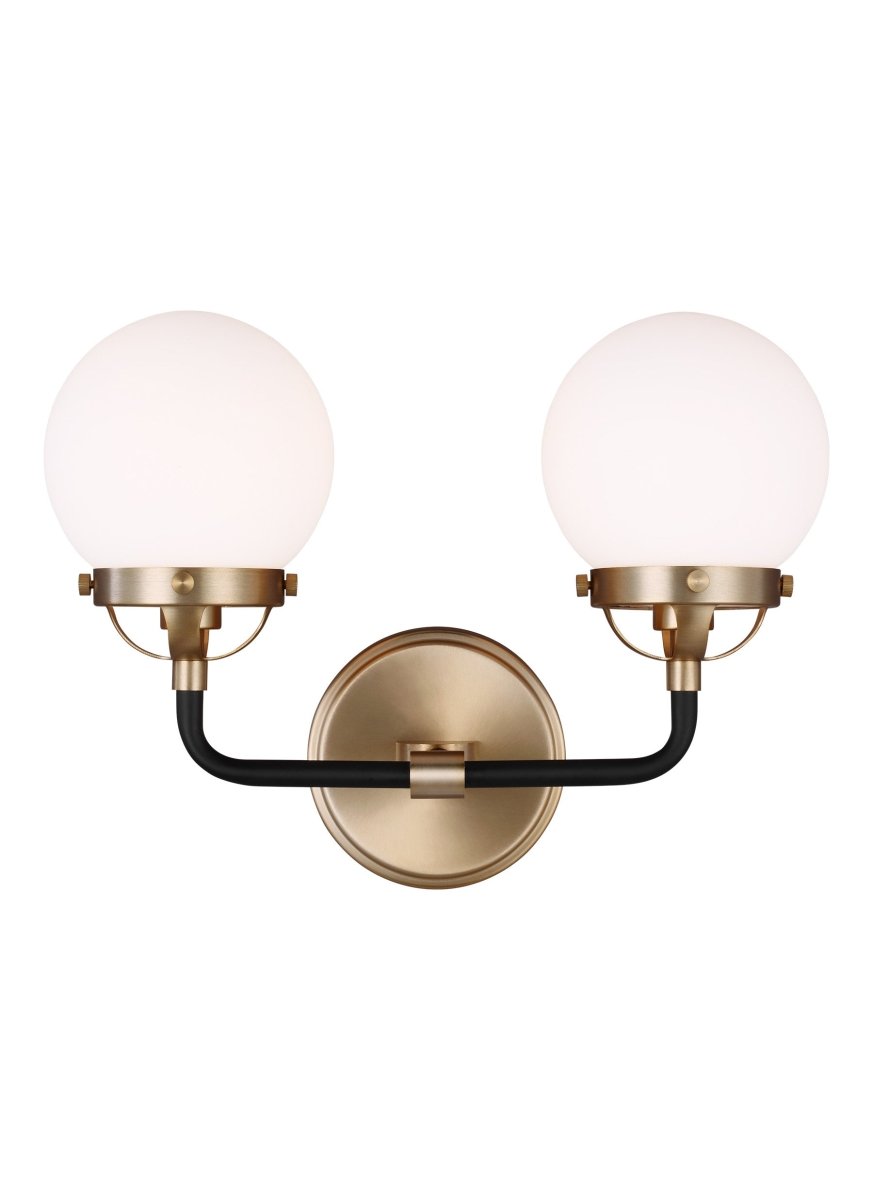 Luminaire de vanité Cafe - Laiton satiné 14" Ampoules non - incluses by Visual Comfort Studio | Luminaires & cie