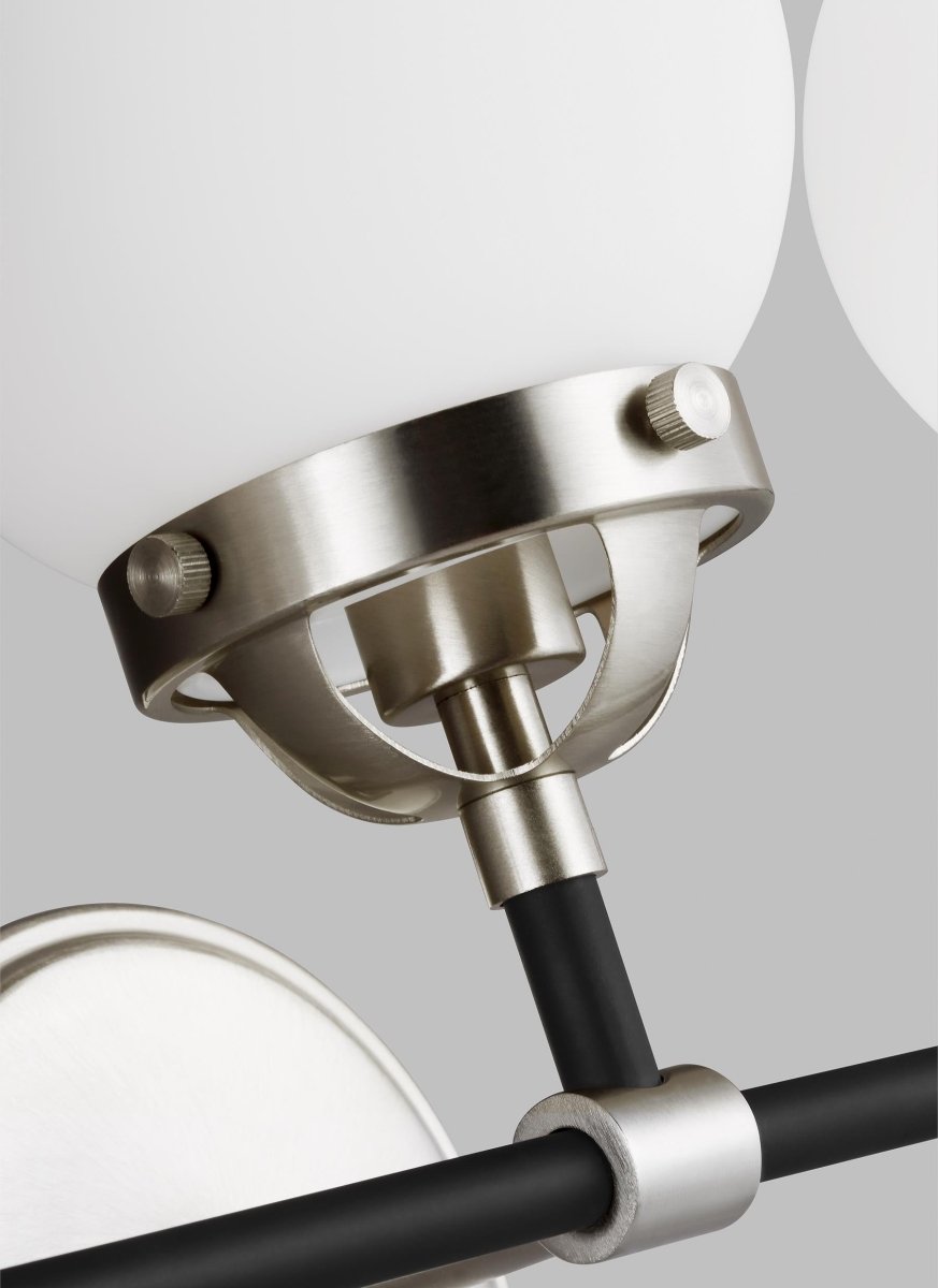 Luminaire de vanité Cafe - Nickel brossé 21 3/4" Ampoules non - incluses by Visual Comfort Studio | Luminaires & cie