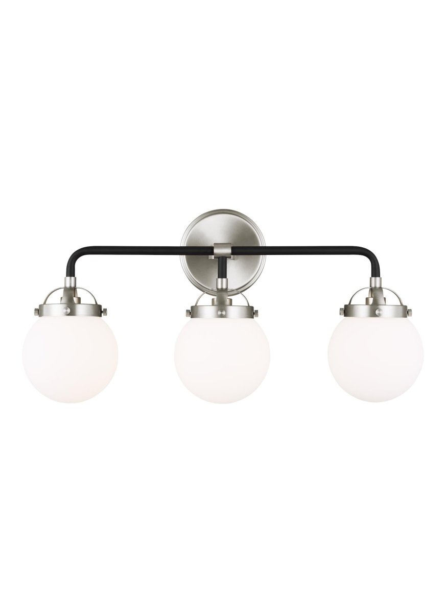 Luminaire de vanité Cafe - Nickel brossé 21 3/4" Ampoules non - incluses by Visual Comfort Studio | Luminaires & cie