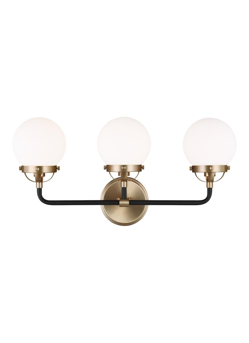 Luminaire de vanité Cafe - Laiton satiné 21 3/4" Ampoules DEL incluses by Visual Comfort Studio | Luminaires & cie