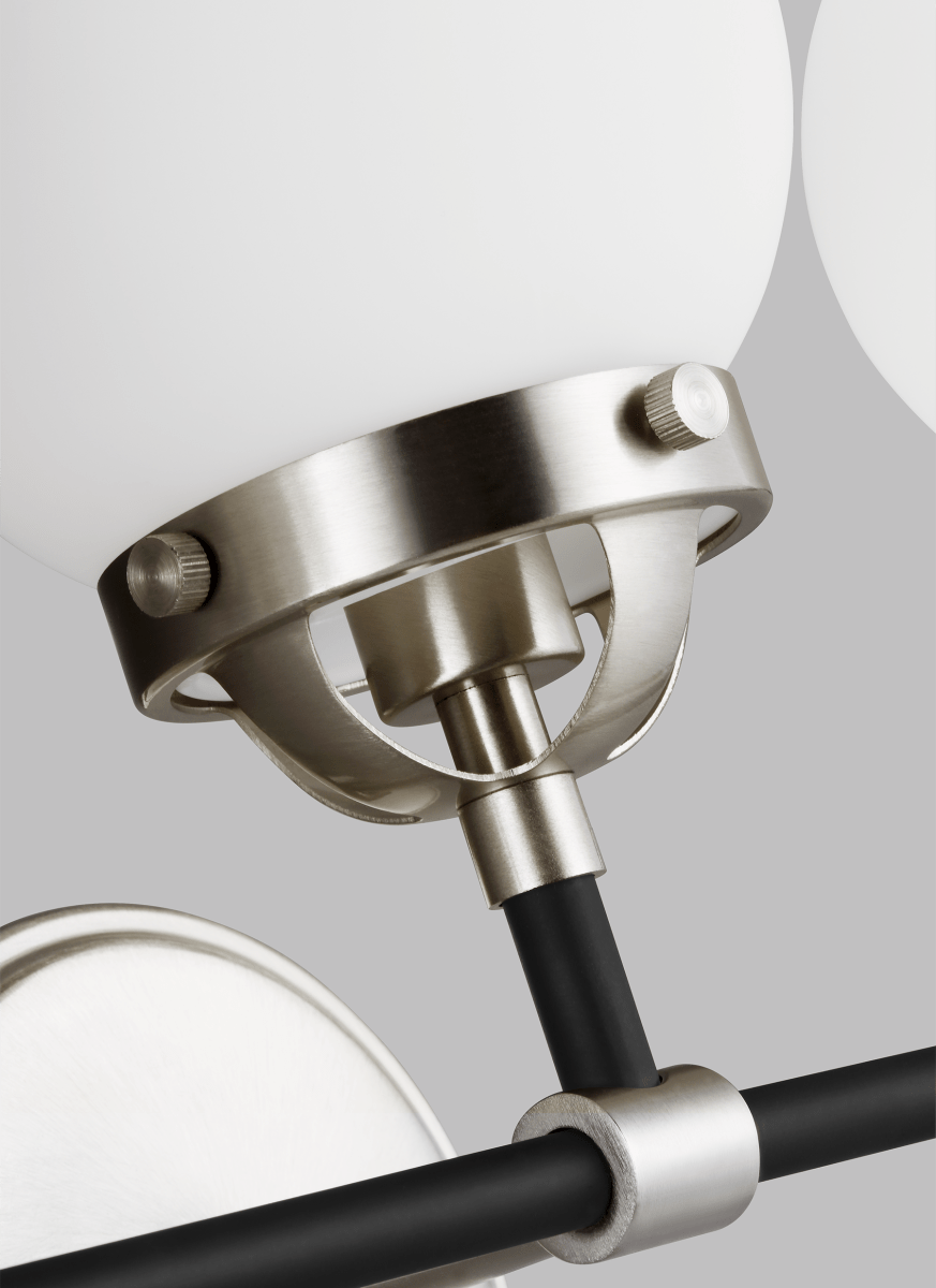 Luminaire de vanité Cafe - Nickel brossé 21 3/4" Ampoules DEL incluses by Visual Comfort Studio | Luminaires & cie