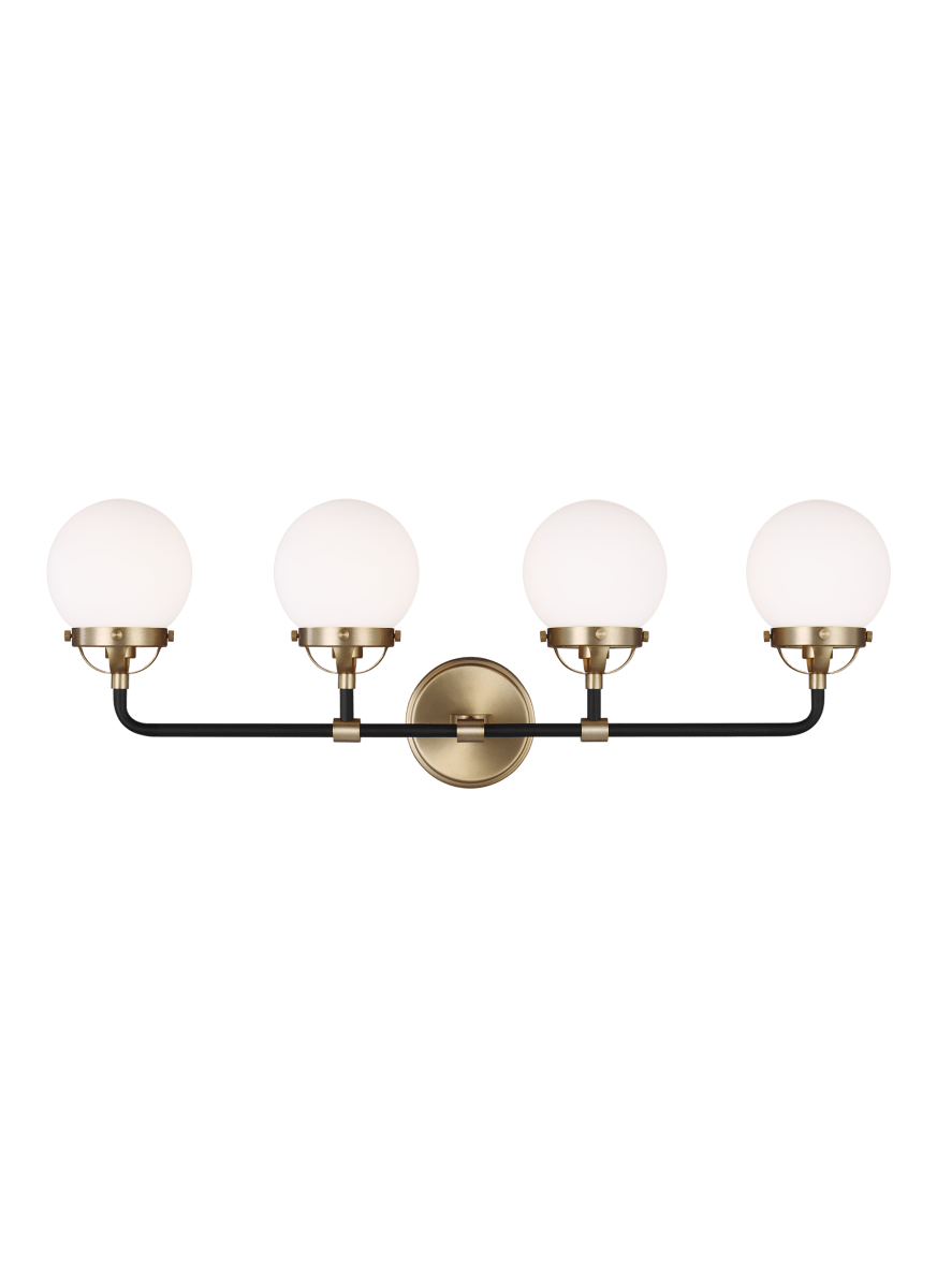 Luminaire de vanité Cafe - Laiton satiné 30" Ampoules DEL incluses by Visual Comfort Studio | Luminaires & cie