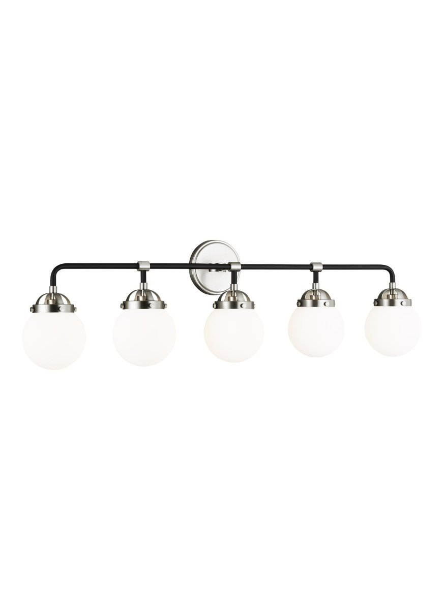 Luminaire de vanité Cafe - Nickel brossé 38 1/4" Ampoules non - incluses by Visual Comfort Studio | Luminaires & cie