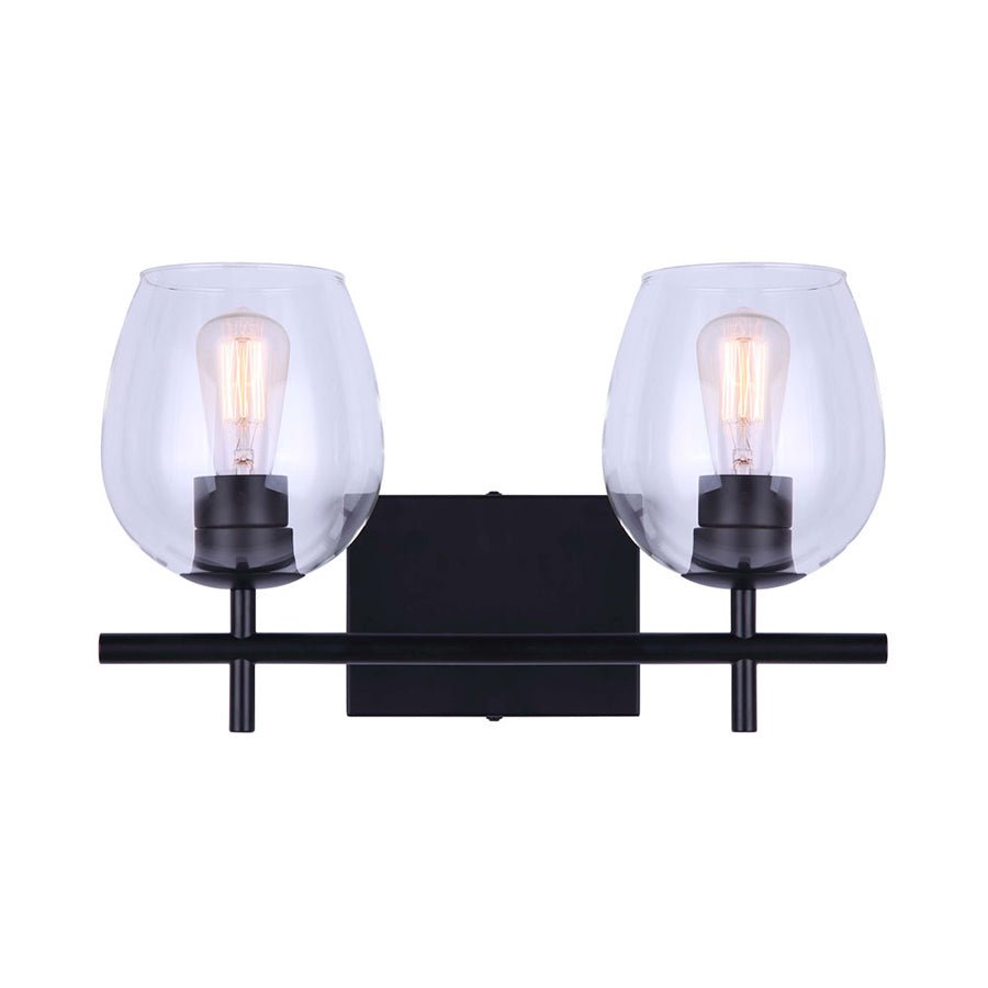 Luminaire de vanité Cain - Noir 15 3/4" by Canarm | Luminaires & cie