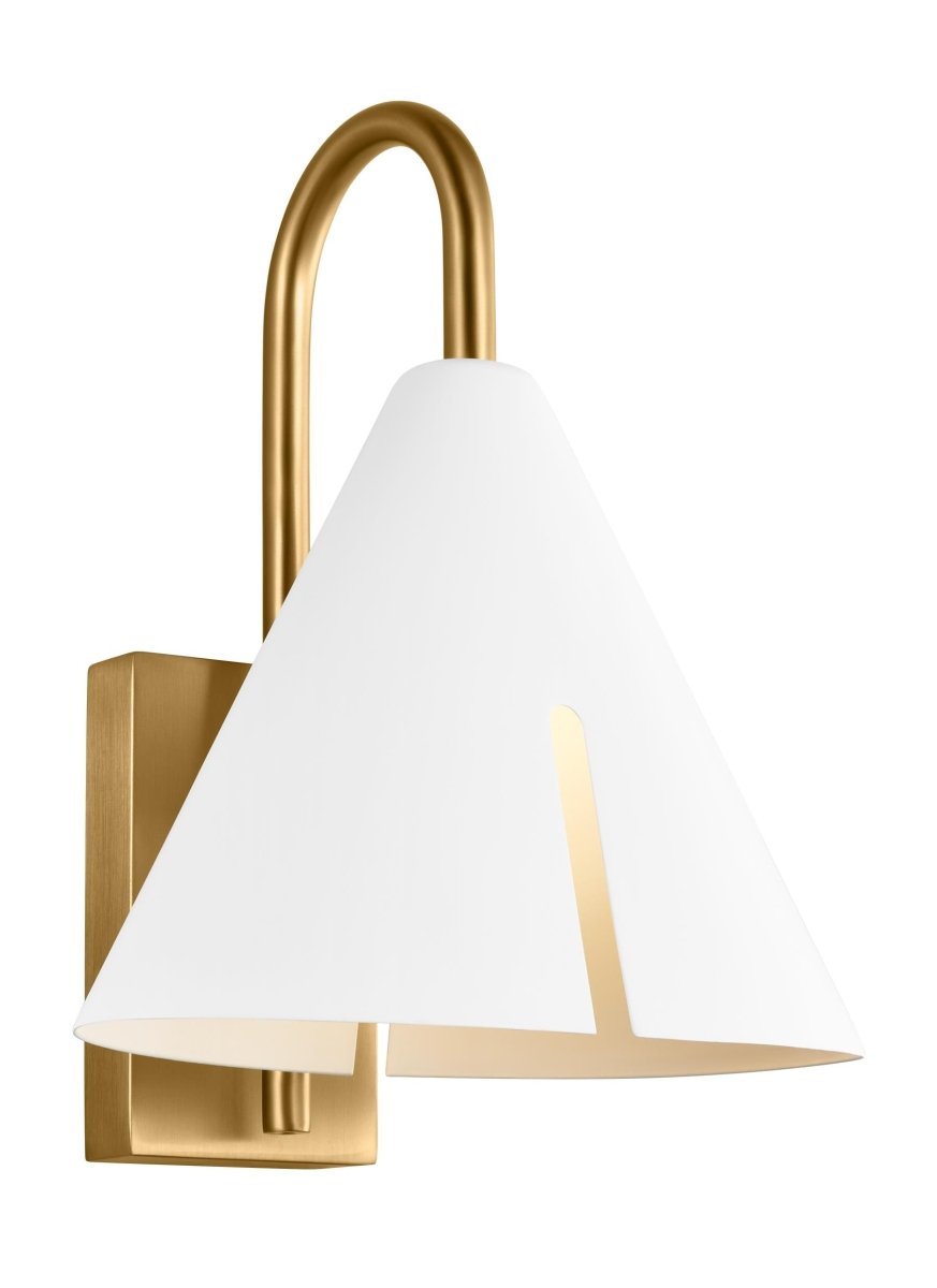 Luminaire de vanité Cambre - Noir de minuit et laiton brunis 8 3/8" by Visual Comfort Studio | Luminaires & cie