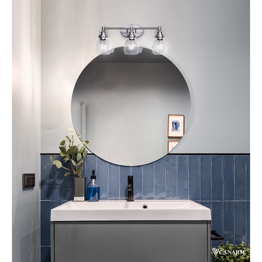 Luminaire de vanité Carson - Nickel brossé 24" by Canarm | Luminaires & cie