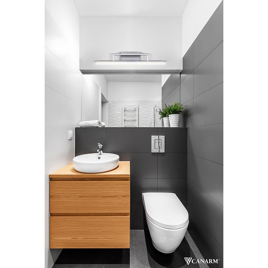 Luminaire de vanité Caysen - Nickel brossé by Canarm | Luminaires & cie