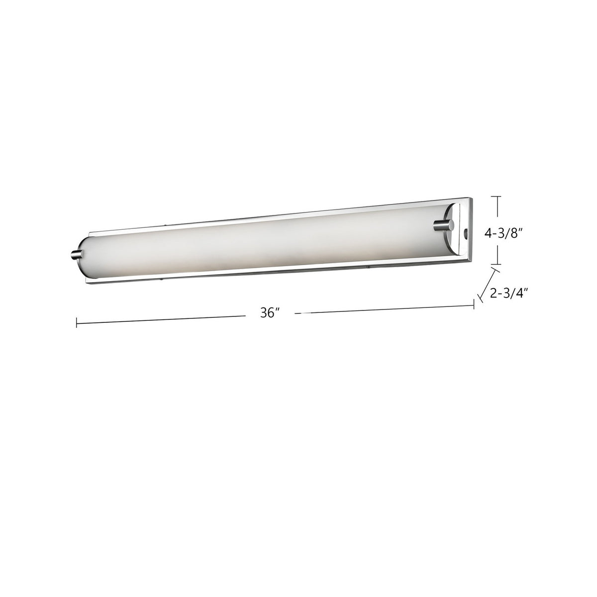 Barre d'éclairage de salle de bain Charlotte 36" – vue 2