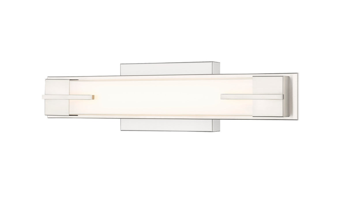 Barre d'éclairage de salle de bain Chase Nickel brossé, 18" – Z-Lite