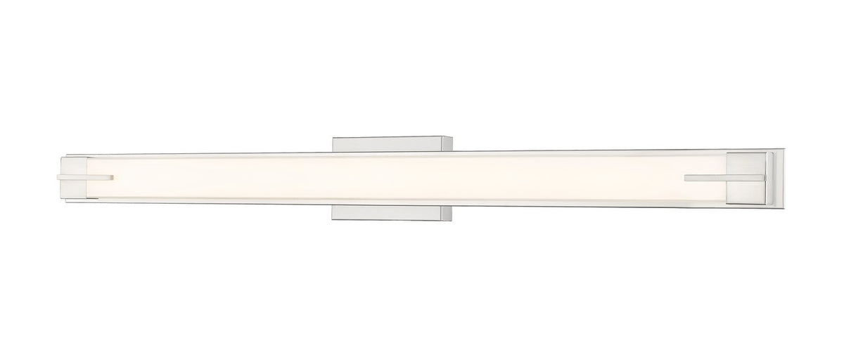 Barre d'éclairage de salle de bain Chase Nickel brossé, 43" – Z-Lite