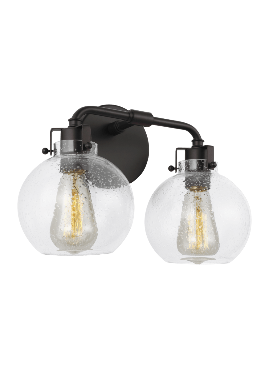 Luminaire de vanité Clara - Bronze frotté d'huile 14 3/4" 9 5/8" by Visual Comfort Studio | Luminaires & cie