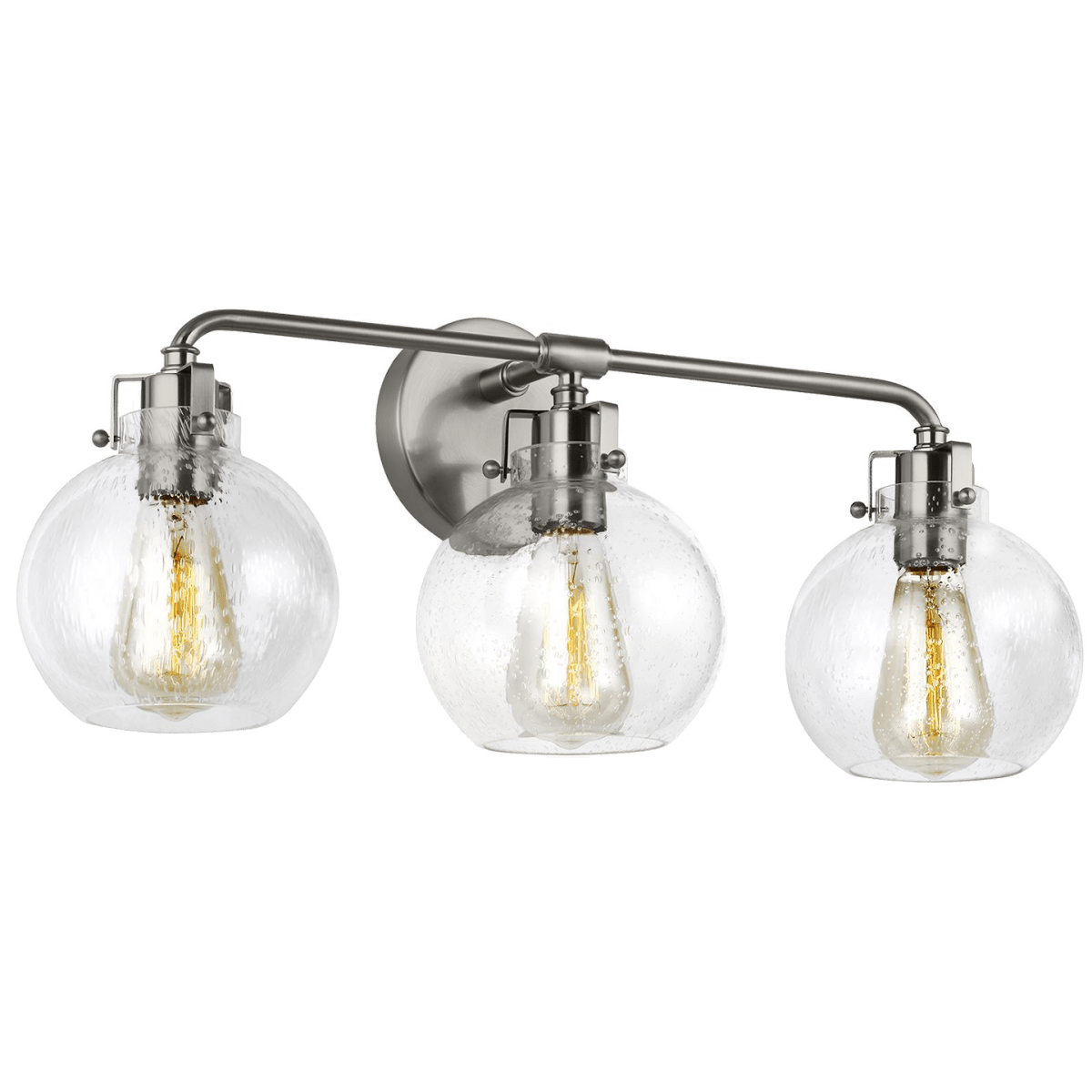 Luminaire de vanité Clara - Nickel en satin 24" 9 5/8" by Visual Comfort Studio | Luminaires & cie