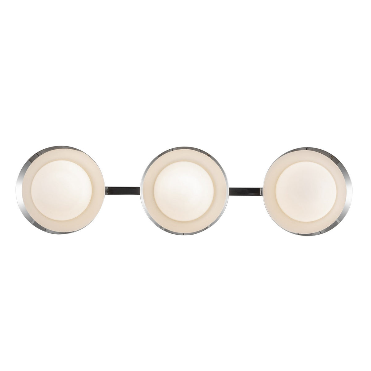 Luminaire de vanité Cleo Chrome / Opale, Verre opale mat – Kuzco Lighting