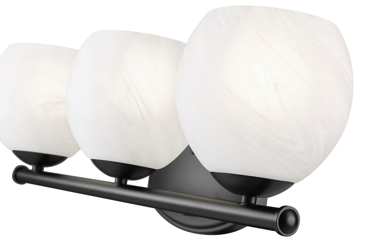 Luminaire de vanité Colette Noir mat, 24" – vue 4