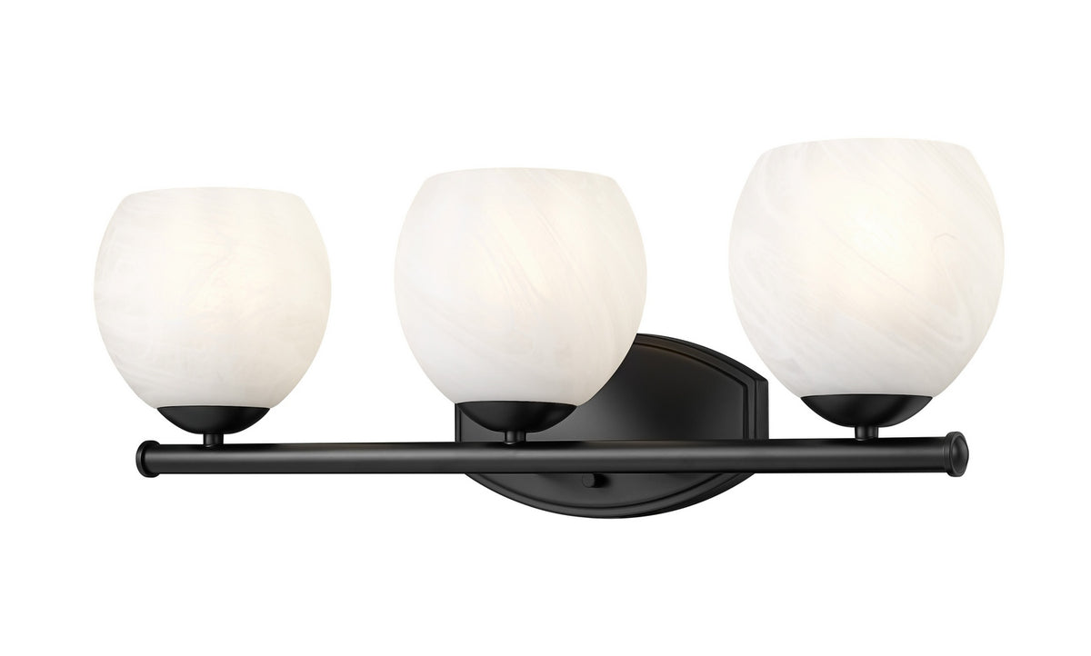 Luminaire de vanité Colette Noir mat, 24" – Z-Lite