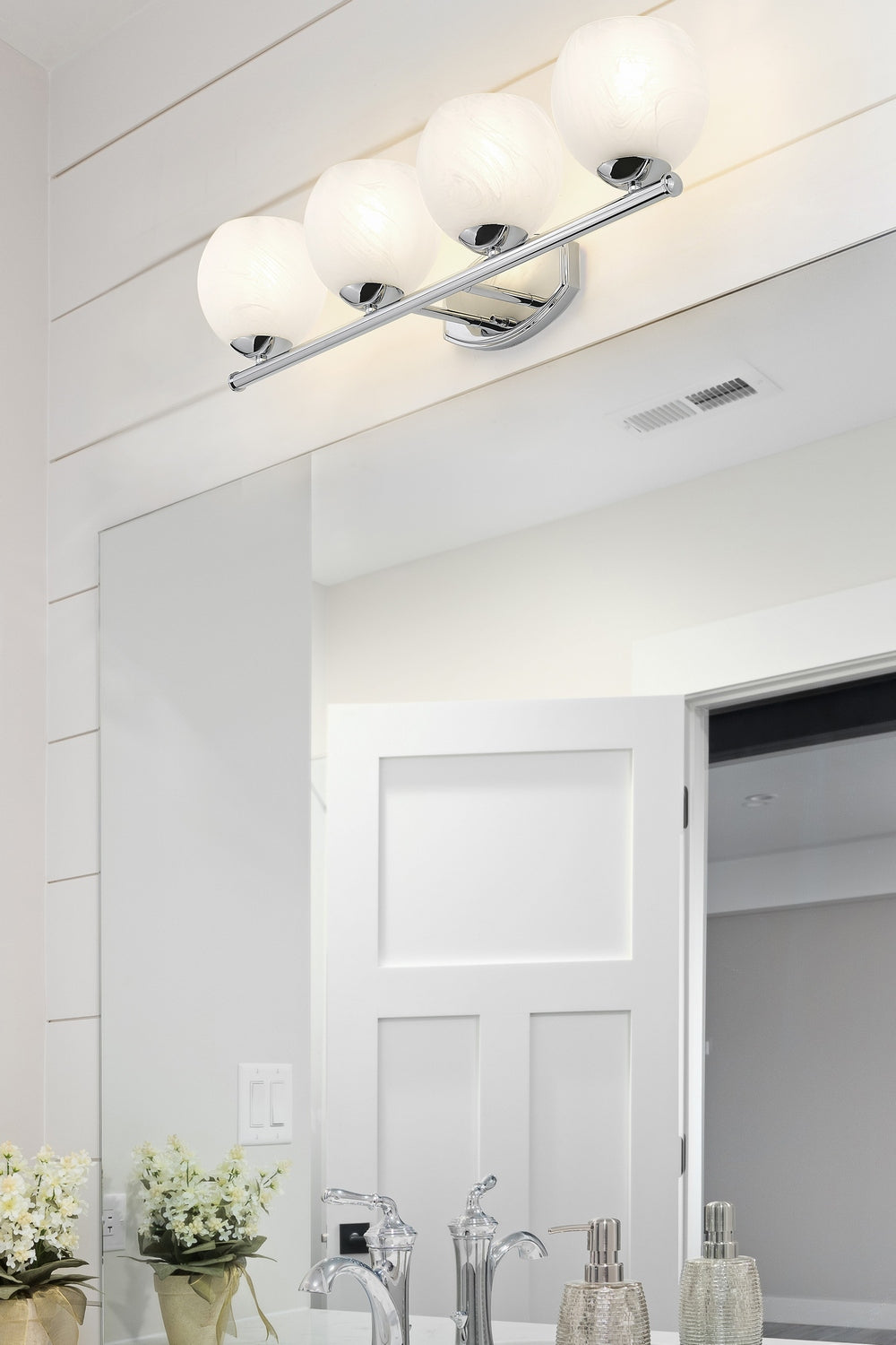 Luminaire de vanité Colette Chrome, 32" – vue 7