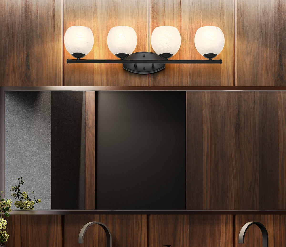 Luminaire de vanité Colette Noir mat, 32" – vue 8