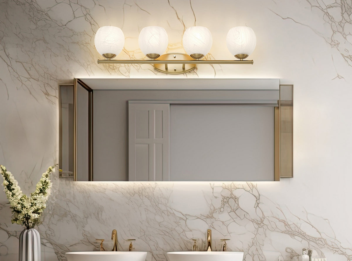 Luminaire de vanité Colette Or moderne, 32" – vue 7