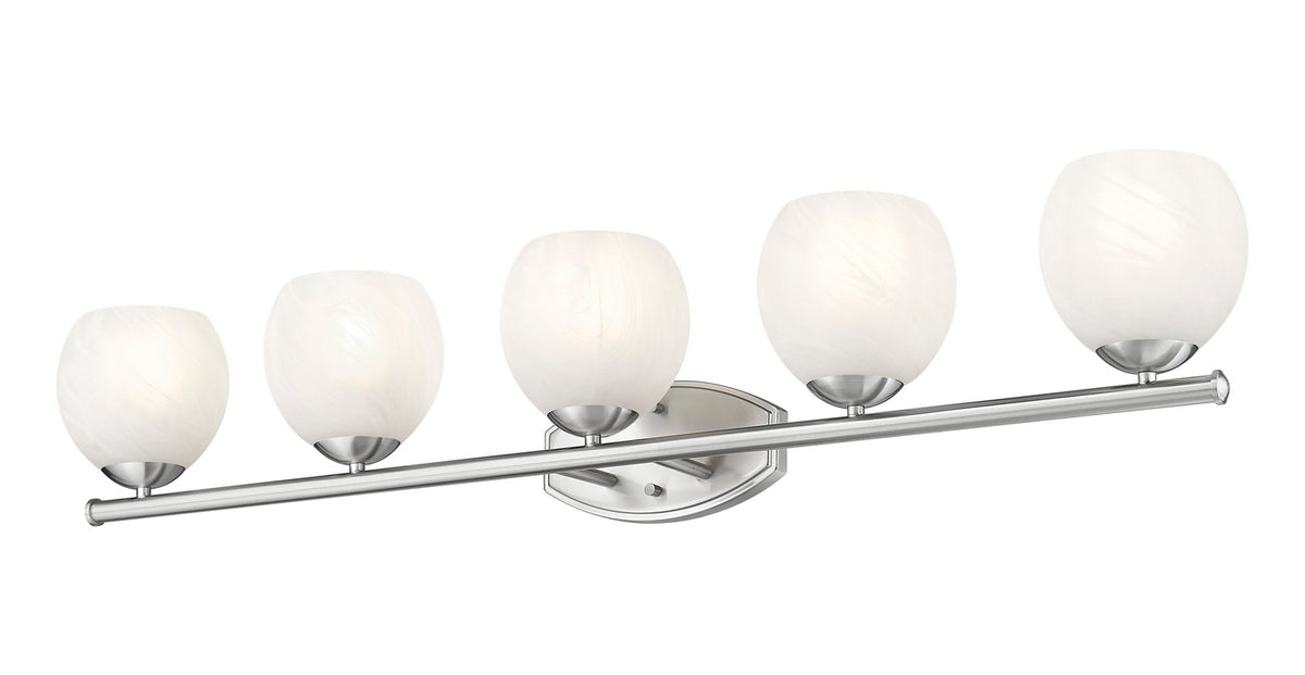 Luminaire de vanité Colette Nickel brossé, 42" – vue 3