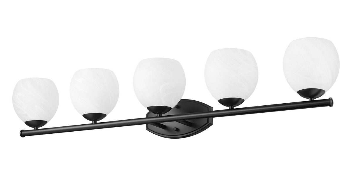 Luminaire de vanité Colette Noir mat, 42" – vue 5