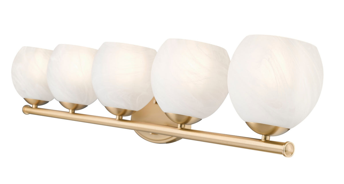 Luminaire de vanité Colette Or moderne, 42" – vue 4