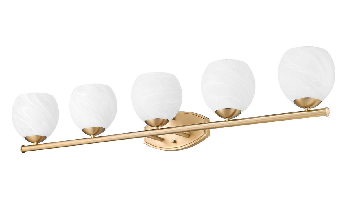 Luminaire de vanité Colette Or moderne, 42" – vue 5