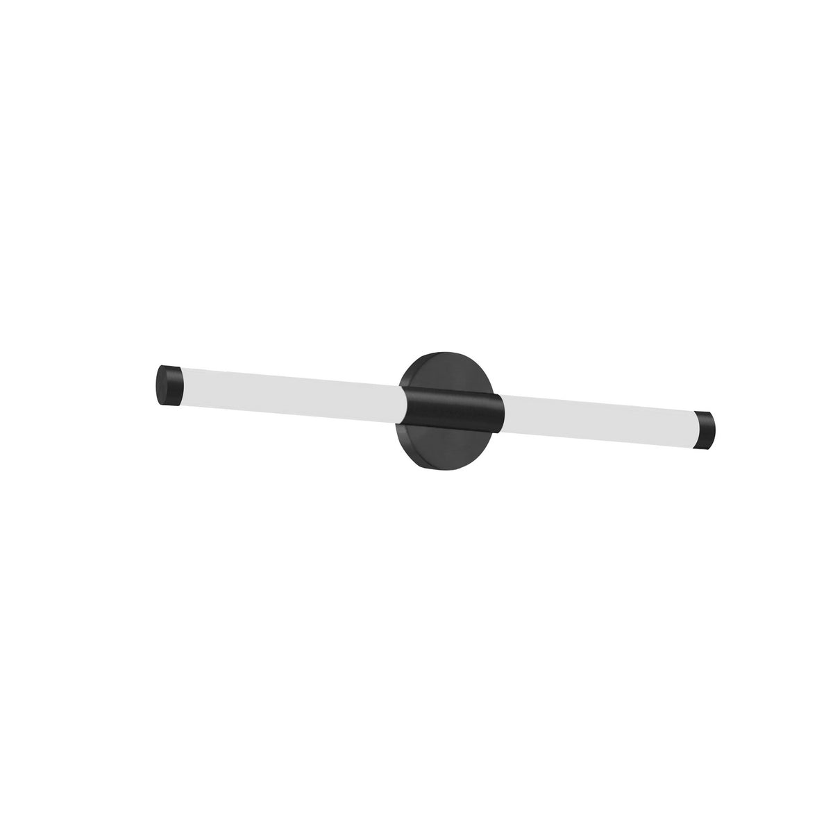 Barre d'éclairage de salle de bain Corvette 24", Noir mat – Dainolite