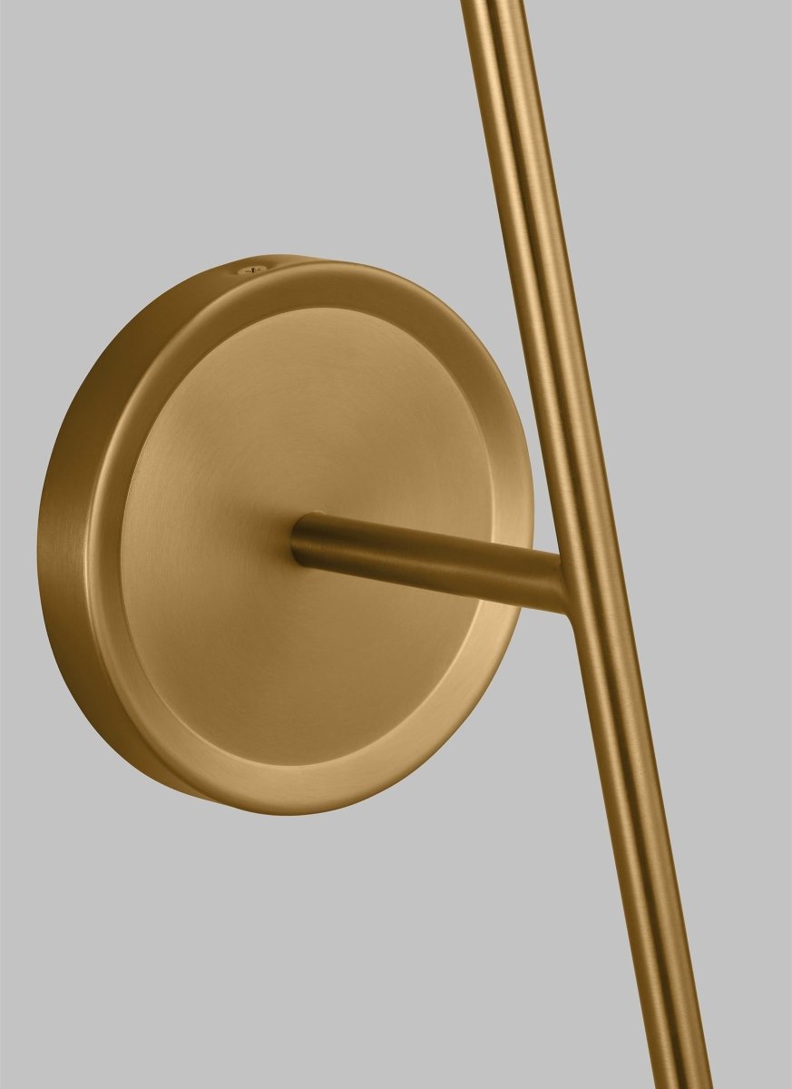 Luminaire de vanité Cosmo - Matte blanc et laiton brûlé 30" by Visual Comfort Studio | Luminaires & cie