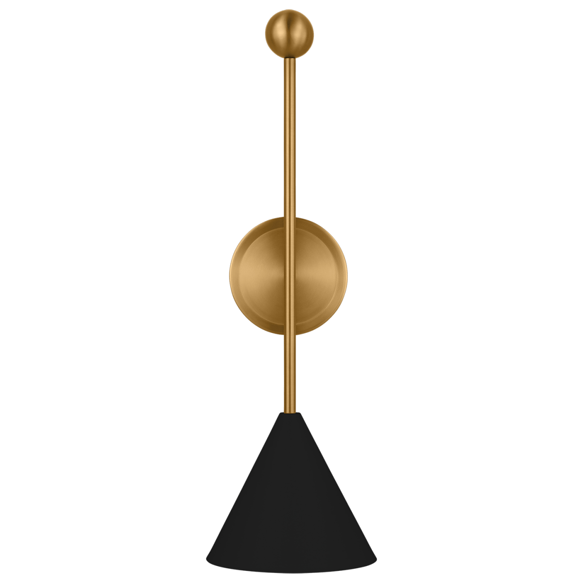 Luminaire de vanité Cosmo - Noir de minuit et laiton brunis 22" by Visual Comfort Studio | Luminaires & cie