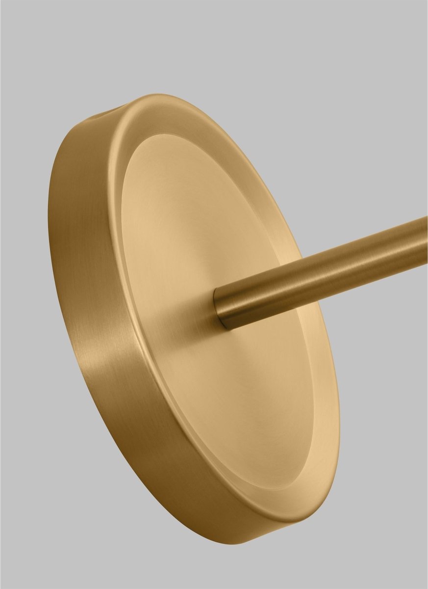 Luminaire de vanité Cosmo - Matte blanc et laiton brûlé 22" by Visual Comfort Studio | Luminaires & cie